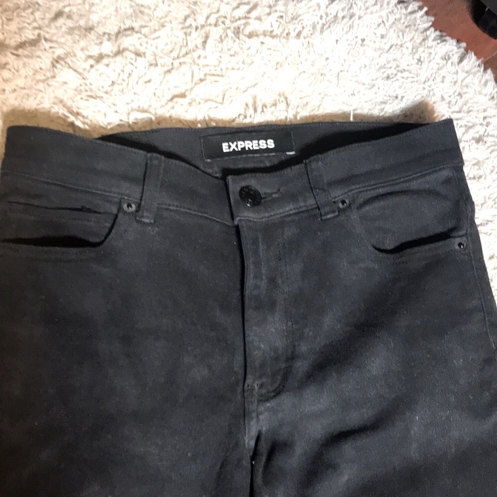 Express Denim High Rise Legging - Picture 2 of 4